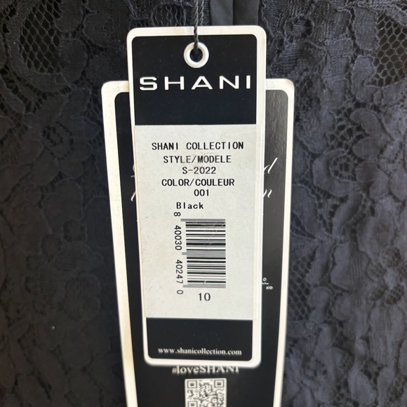 Double Ruffle Lace Dress in Black - Picture 8 of 15